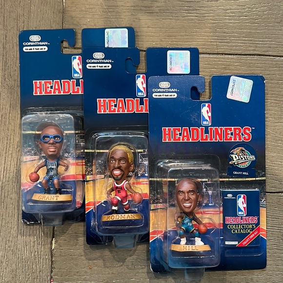 Toys Headliners Basketball Horace Grant Grant Hill And Dennis Rodman